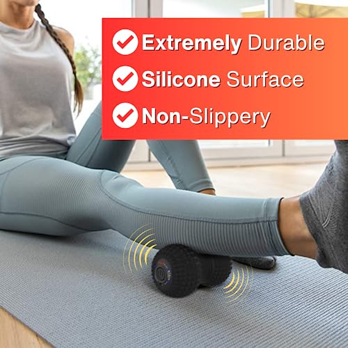 ZeenKind Vibrating Peanut Massage Ball Plantar Fasciitis Muscle Pain Relief - color: Peanut Ball-stronger Vibration