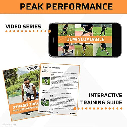 XCELER8 Bands Speed and Agility Training Resistance Bands for All Sports | Includes Ankle Straps | Training Videos | Fast Sprinting, Explosive, Agile, Strength, Endurance