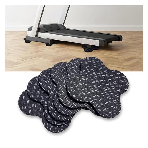Non-Slip Walking Pad Mat, Treadmill Mat Pad for Carpet Hardwood Floors, Anti Vibration Exercise Equipment Mat for Under Treadmill & Exercise Bike Rowing Machine (6, Clover Shape, 4 x 4 x 0.2 inch) - color: Clover Shape
