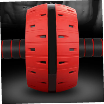 Happyyami Silent Ab Roller Wheel with Large Design and Knee Mat Abdominal Muscle Trainer for Home Gym Fitness Suitable for Men Women Beginners and Experts