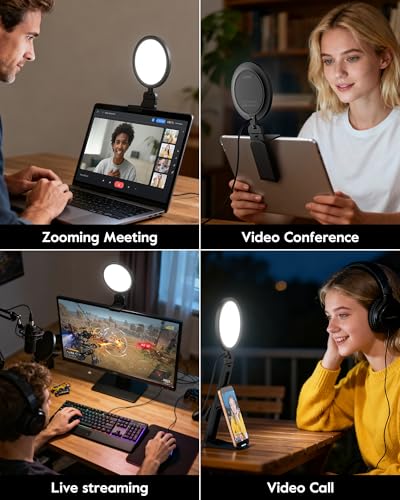 2 Pack Zoom Lighting for Computer, Laptop, Monitor & Webcam - color: BACK 2 PSC