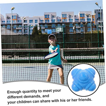 Garneck 6pcs Hexagonal Reflex Balls Reaction Training Balls for Fitness Agility Exercise Hand-Eye Coordination