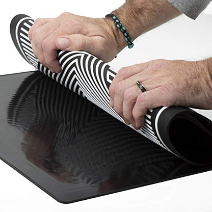 HK Army MAGMAT Magnetic Paintball Tech Mat - color: Black/White