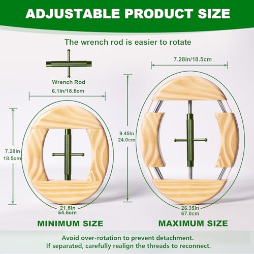 4 Way Hat Stretcher, Hat Stretcher for Fitted Hats, Heavy Duty Hats Shaper Extender w. Lever Wrench for Men All Kind of Caps - color: Green Upgraded_4way