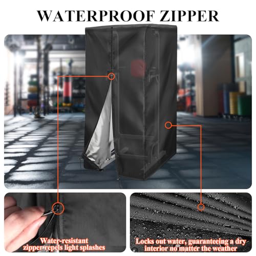 Pull Up Station Cover, Dustproof-Cover for Pull Up Station/Dip Bar Station for Outdoor, Pull Up Rack Machine Protect Home Gym Strength Training Dip Stands Cover - size: 42"L x 40"W x 64"H
