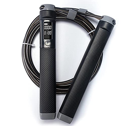 Jump rope digital counter, used for indoor / outdoor fitness training boxing, adjustable calorie skipping exercise
