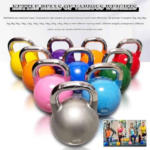 Kettlebell Weights Professional Fitness Competition Kettle Bells, Men's Abdominal Muscle Training Kettle Ball, Suitable for Home/Gym, Sports Equipment(10kg)