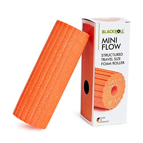 BLACKROLL - Mini Flow Foam Roller, Portable Massage Tool for Feet, Hands, and Arms, Ideal for Travel and Plantar Fasciitis Relief, Great for Exercise, Massage, and Muscle Recovery, 6" x 2" - color: Orange, size: standard size