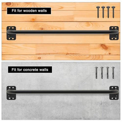 Pull Up Bar Wall Mount 440 LBS Capacity Doorway Chin Up Bar Multifunctional Steel Chinup Bar with with Resistance Band Hooks for Indoor Home Gym Garage - color: Single Grip Pull Up Bar