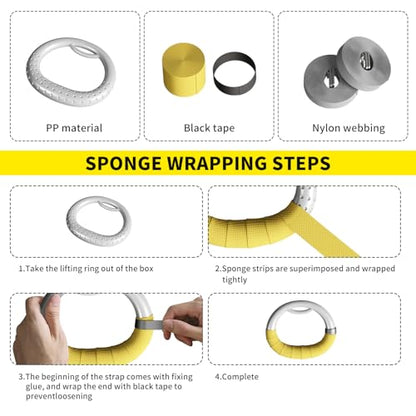 Gymnastic Rings, Both for Adults and Kids, Adjustable Strap Strength Home Exercise Gym Rings for Strength/Physical Training, Indoor Gym Anti -Slip Surface Design Rings