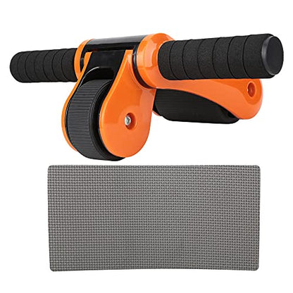 2 Wheels Ab Roller Wheel, Abdominal Muscle Exerciser, Dual - Wheel Core Trainer with Knee Pad for Home Gym, Stable Aluminum and ABS Design for Full - Body Workout