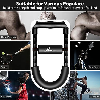 Sportneer Forearm Strengthener Wrist Exerciser with Adjustable Tension - style: Tension: 5kg/11 lbs - Length: 11.4"