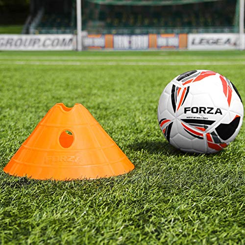 FORZA Soccer SuperCone Training Marker Domes [20 Pack] | Jumbo 5.5in Cones for Speed & Agility Training | Heavy-Duty Weatherproof PVC Options