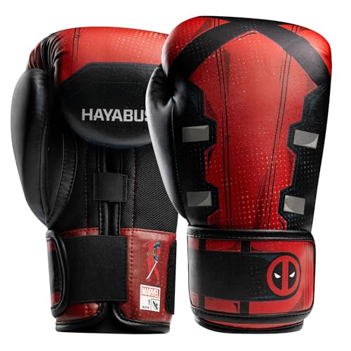 Hayabusa Marvel Classic Boxing Gloves for Men, Women & Kids – Officially Licensed | 16oz 12oz 8oz 6oz Training, Sparring, Bag & Pad Work - color: Deadpool, size: 8oz