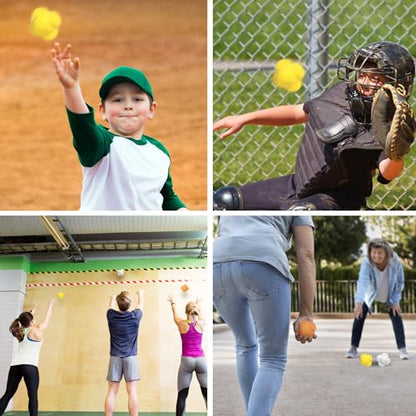GSE Sports Reaction Balls for Field Training, Agility Trainer for Baseball - color: Yellow, style: 1-Pack