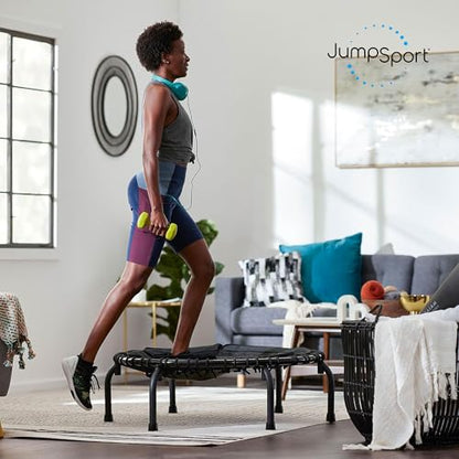 JumpSport 39" Essential Fitness Trampoline | Model 220, 230, 250 | Exercise Trampoline | 30 Low-Impact Bungees Rebounder for Adults