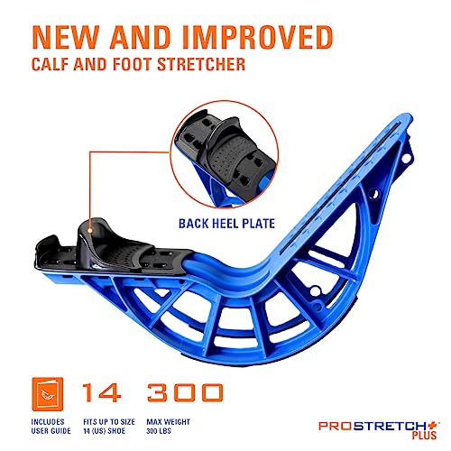 ProStretch Plus, Customizable/Adjustable Calf Stretcher and Foot Rocker for Plantar Fasciitis, Achilles Tendonitis, and Tight Calves