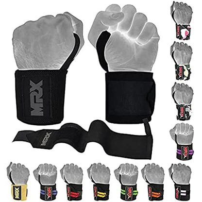 MRX Weight Lifting Gym Training Wrist Wraps for Wrist Support Bodybuilding Workout Wrap Men/Women