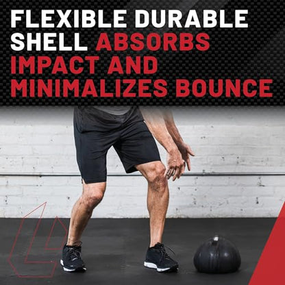 Lifeline Fitness Weighted Slam Ball - Easy to Grip Slam Ball for Home Gym and HIIT Workouts - style: 8 lb