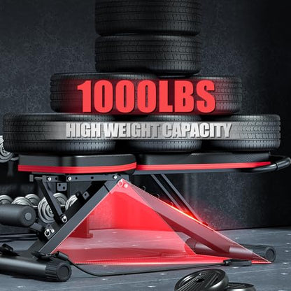 2026 Adjustable Weight Bench for Home Gym, 98% Pre-Assembled, Foldable Gym Bench with Multi-Purpose Incline Decline Flat, Compact Workout Bench for Small Space Apartment Room