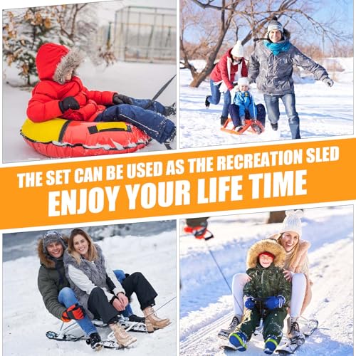 Sled Harness for Pulling, 6pcs Adjustable Shoulder Belt with 2 Rope 6.6ft and 9.8ft Push Equipment for Outdoor Indoor Full Body Workout to Improve Strength Agility Focus Men and Women