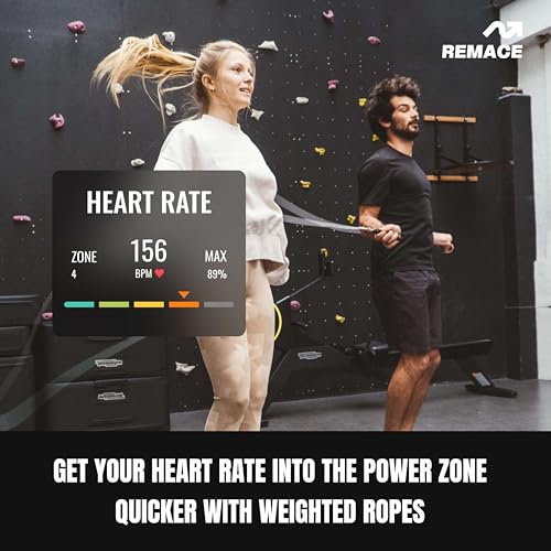 Level 1 Weighted Jump Rope Set - (1/4LB, 1/2LB) Workout Set for Fitness, Exercise and Boxing - Speed Ropes for Beginner to Intermediate Jumpers - Two Included - size: Small - 8’0” (user height 4’9” - 5’3”)