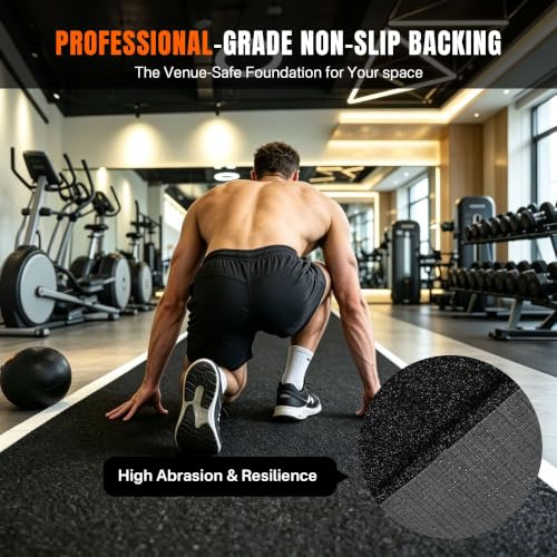 Yescom 4'x50' Gym Turf Runway for Sled Track HIIT Functional Training 0.6"H - size: 0.6"H-4'x50'Elite(200Sq.Ft)