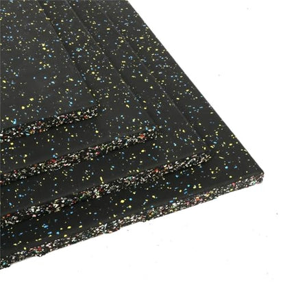 4 Pack Interlocking Tile 20" x 20”x 1”Heavy Duty Rubber Flooring Mat Anti-Vibration Anti-Slip Exercise Mats for Gym Equipment and Cushion for Workouts, Cover 11.12 Sq.Ft…