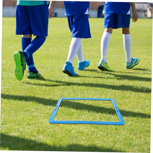 6pcs Portable Soccer Training Rings Agility Squares for Football Speed and Agility Training Equipment Goal Ring Lawn for Football