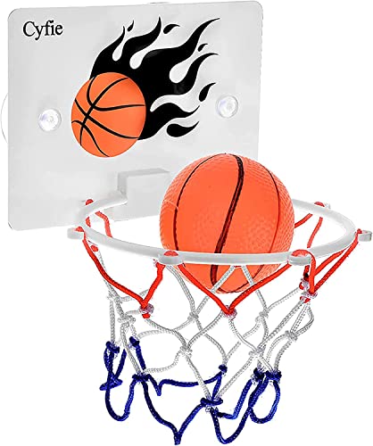 Basketball Hoop Toddler, Bathtub Bath Toys for Office Desk Bathroom Slam Dunk Games, Suction Cup Basketball Hoop for Kids Girls Boys