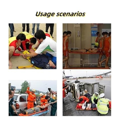 Four Folding Back Stretcher Board, PE Plastics Ambulance Stretcher, Water Floating Stretcher, Lumbar Stretch Board