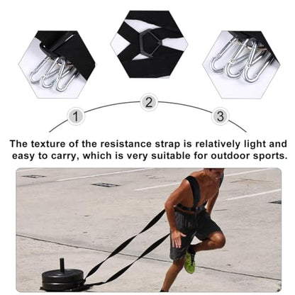 Load Bearing Multifunctional Resistance Strap for Sled Pulling Portable and Efficient Agility Training Equipment for Full Body Exercise and Strength Endurance Activities