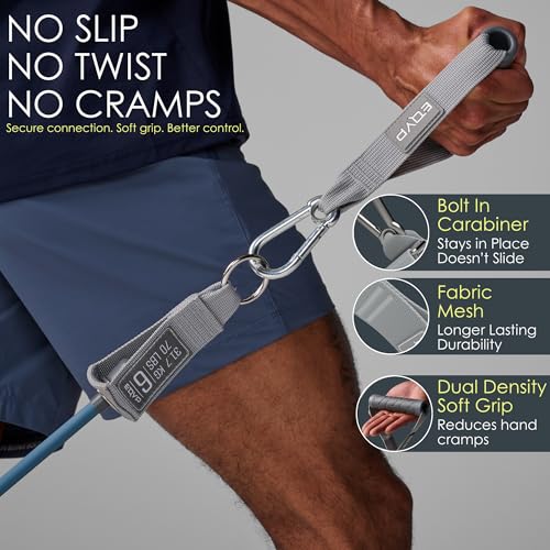 EQYP Power Tube Resistance Bands with Handles – Multi-Pack Exercise Bands for Home Workouts - size: 20lbs-50lbs