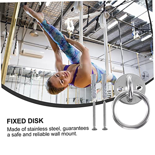 balacoo 2sets Ceiling Hooks Heavy Duty Wall Mount Suspension Anchor for Home Gym Functional Trainer Resistance Bands Yoga Swings