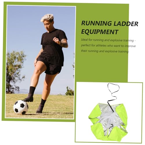 Resistance Parachute for Running Speed Training Explosive Power Agility Development Design for Athletes Fitness Enthusiasts Suitable for Youth Adults Fluorescent Green