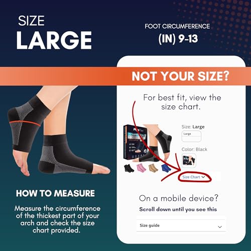 Ankle Brace Support - Ankle Compression Sleeve - Foot Brace for Women & Men - Tendonitis & Arthritis Ankle Brace Sports Running, Plantar Fasciitis Relief & Stabilizing Ankle Wrap