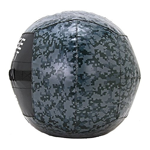 Digital Camo Medicine Ball/Extra Durable Weighted Ball for Strength & Conditioning WODs, Plyometric & Core Training, Slamballs, Wallballs, Partner Tosses, and Cardio Workouts