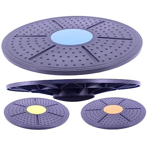 TOYANDONA Anti-Slip Wobble Balance Board for Yoga Home Use Professional Standing Plate in Random Colors Stability Trainer for Adults Boys and Girls Fitness Balance Training Device