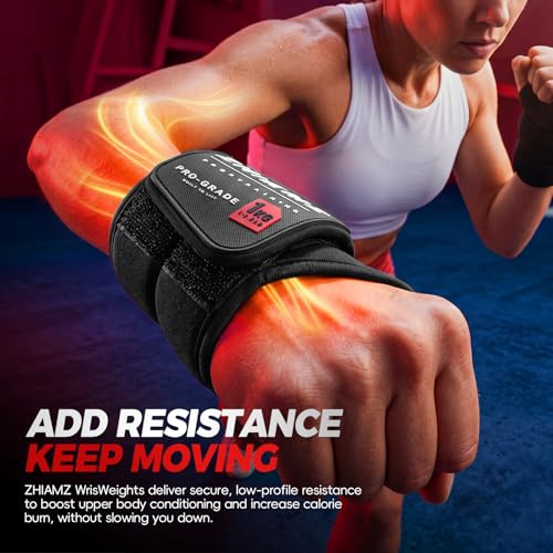 Wrist Weights with Thumb Loops Lock for Men Women, Ankle Weights Weighted Gloves for Running Strength Training Walking Exercises(Available in 2.2lb*2 or 4.4lb*2) - size: 2.2lbs x 2