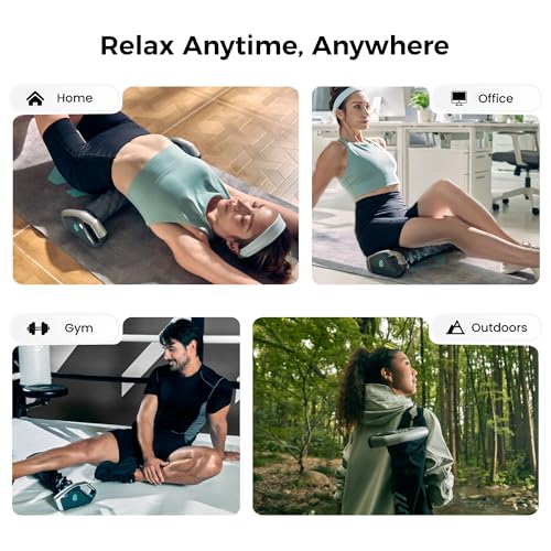 A1 Smart Electric Foam Roller, Hands-Free Self Rolling Massager for Back, Legs & Full Body, App-Controlled with 3 Speeds, Post-Workout Relaxation, 240-480 Min Battery