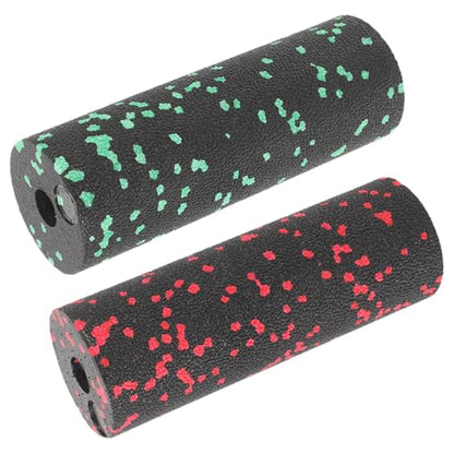 POPETPOP 2pcs Compact Exercise Foam Roller Set, Hollow Portable Soft Muscle Massage Roller for Deep Tissue, Back and Leg Exercise, Fitness Sports Equipment for Workout