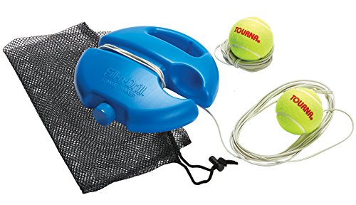 Tourna Fill & Drill Tennis Trainer, The Original Patented Water-Filled Base Tennis Trainer - color: Blue