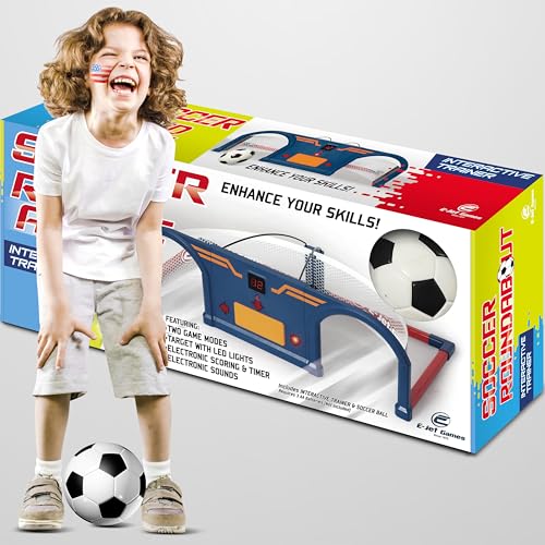 Soccer Trainer, Soccer Exercises Training Set | Improve Agility First Touch Ball Control & Foot-Eye Coordination Hand-Eye