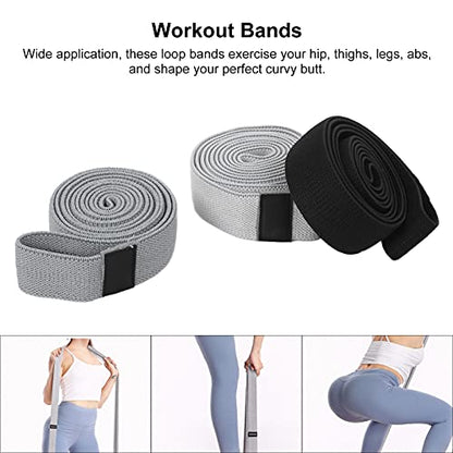 Small Resistance Bands Set, Workout Bands for Legs and Booty, Non Slip Exercise Bands with High Elasticity for Hip Thigh Abs Training, Durable Cotton Polyester Loop Bands for Home