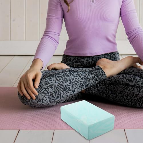 Non-slip Lightweight Eva Foam Yoga Block for Balance and Leg Stretching, High Density Gymnastics Support Brick, Portable Yoga Accessory for Pilates and Movement Practice