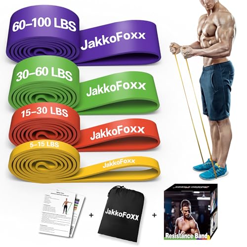 Resistance Bands,Pull Up Bands,Stretching Assist Bands Set for Men & WomenPortable Exercise, Muscle Training,Physical Therapy,Exercise Workout Bands for Working Out - color: 5-100 Lbs