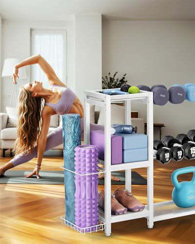 FHXZH Dumbbell Rack Stand Only - Weight Rack for Home Gym - color: White-Large