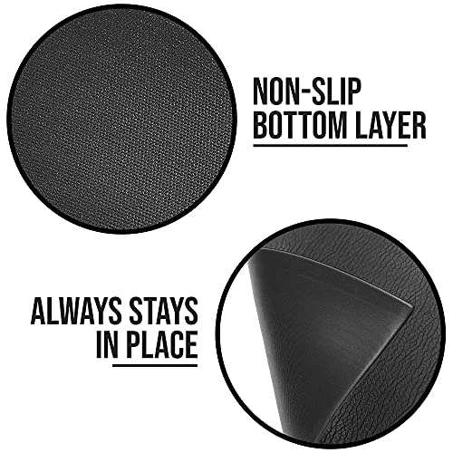 Philosophy Gym Exercise Equipment Mat, 6mm Thick High Density PVC Floor Mat for Ellipticals, Treadmills, Rowers, Stationary Bikes
