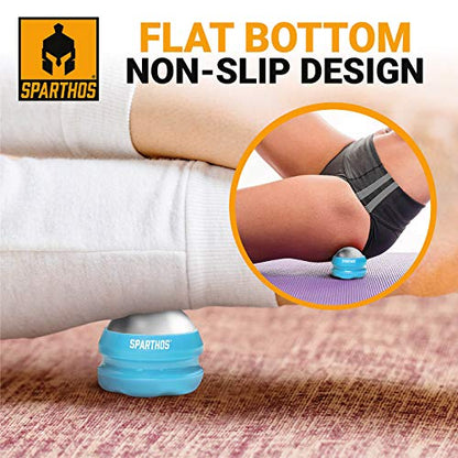 Sparthos Cold Ice Massage Roller Ball, Cryosphere Massager -Blue-54mm - color: Denim Blue, style: 54mm (Pack of 1)
