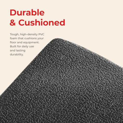 Sunny Health & Fitness Equipment Mats, Home Gym Floor Protection, 4 Sizes - style: Extra Small 30”